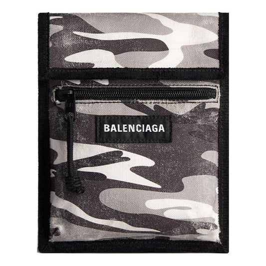Balenciaga Explorer Small Pouch With Strap Camo Print 'Grey' 6559822AARO9061