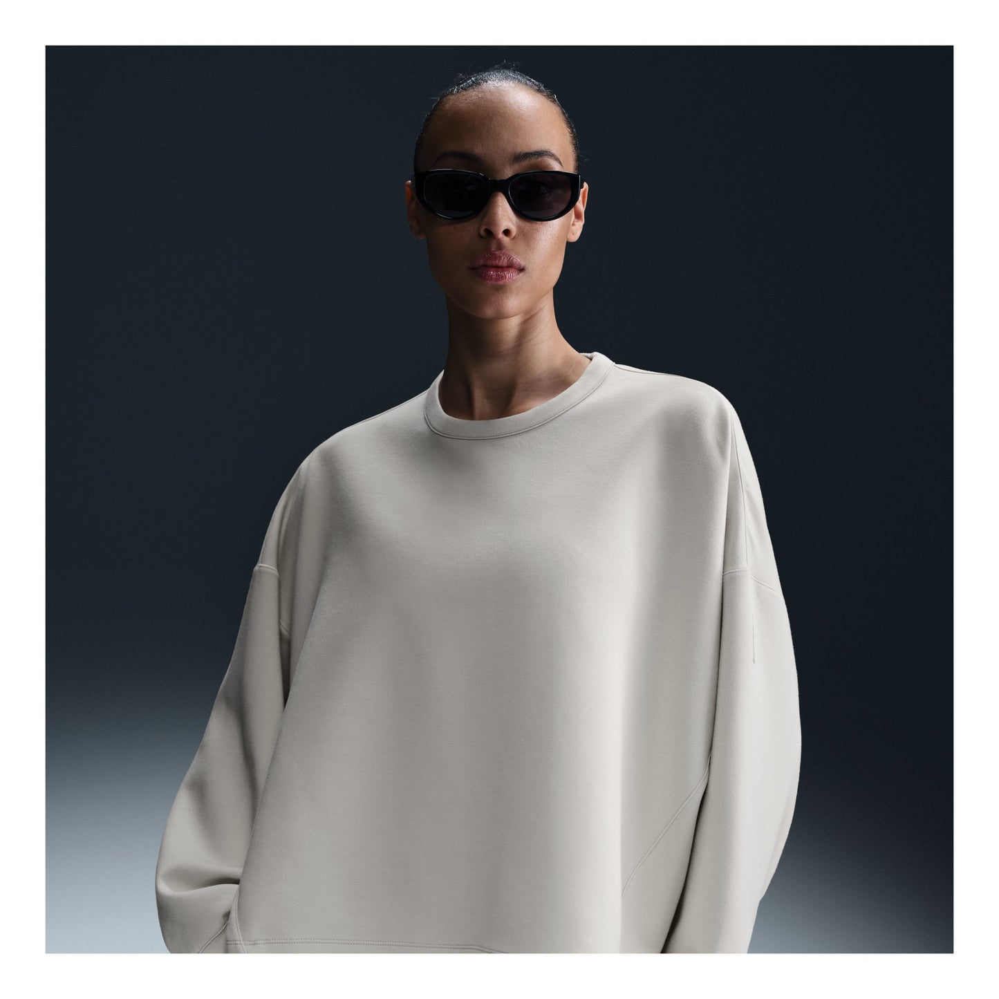 (WMNS) Nike 24.7 ImpossiblySoft Dri-FIT Wide Crew T-Shirt Loose Fit 'Light Orewood Brown' HQ8194-104