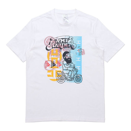 adidas Hdn Avatar Sc Basketball Athleisure Casual Sports Short Sleeve White GP3431