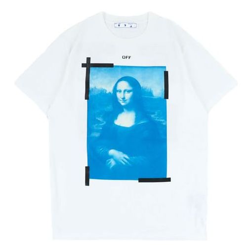 Off-White Monalisa Slim T-Shirt 'White Black' OMAA027R21JER0020110