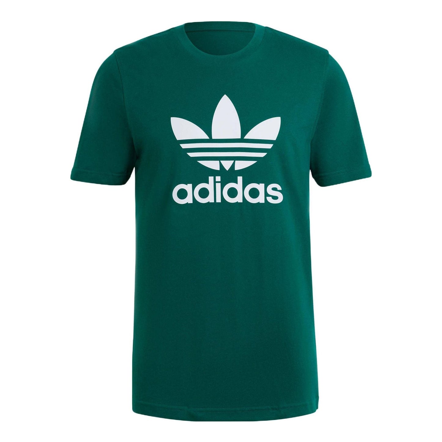 adidas originals Solid Color Logo Sports Short Sleeve Green HG1430