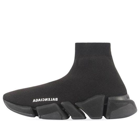(WMNS) Balenciaga Speed 2.0 Sneaker 'Black Recycled Knit' 617196W2DB11013
