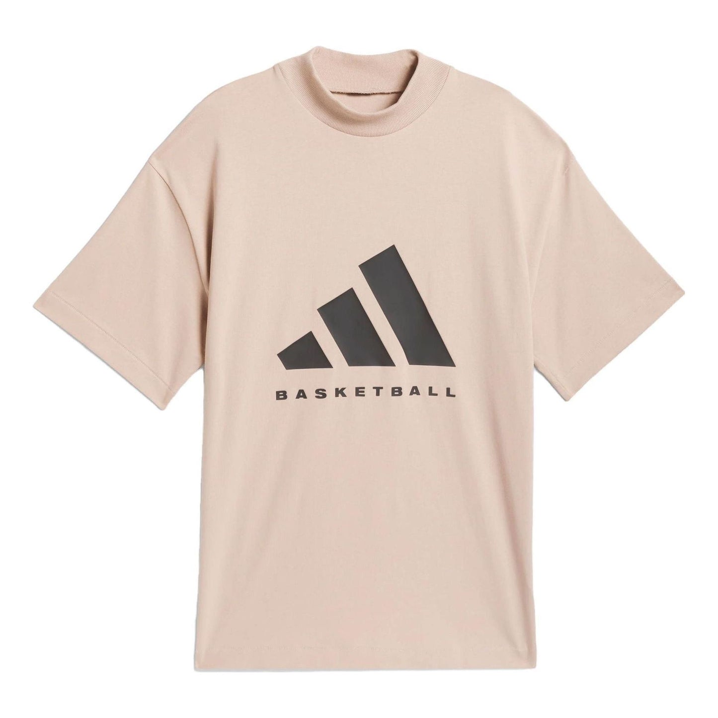 adidas Basketball T-Shirt 'Beige Black' IT4509