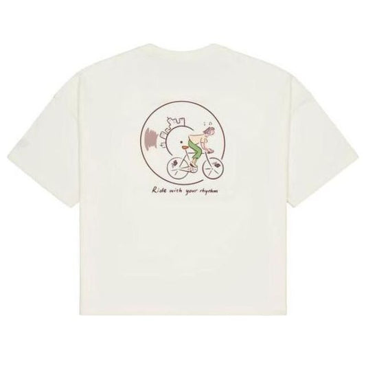 (WMNS) New Balance x PK Illustration T-shirt Asia Sizing 'Ivory' NEE26102-IV