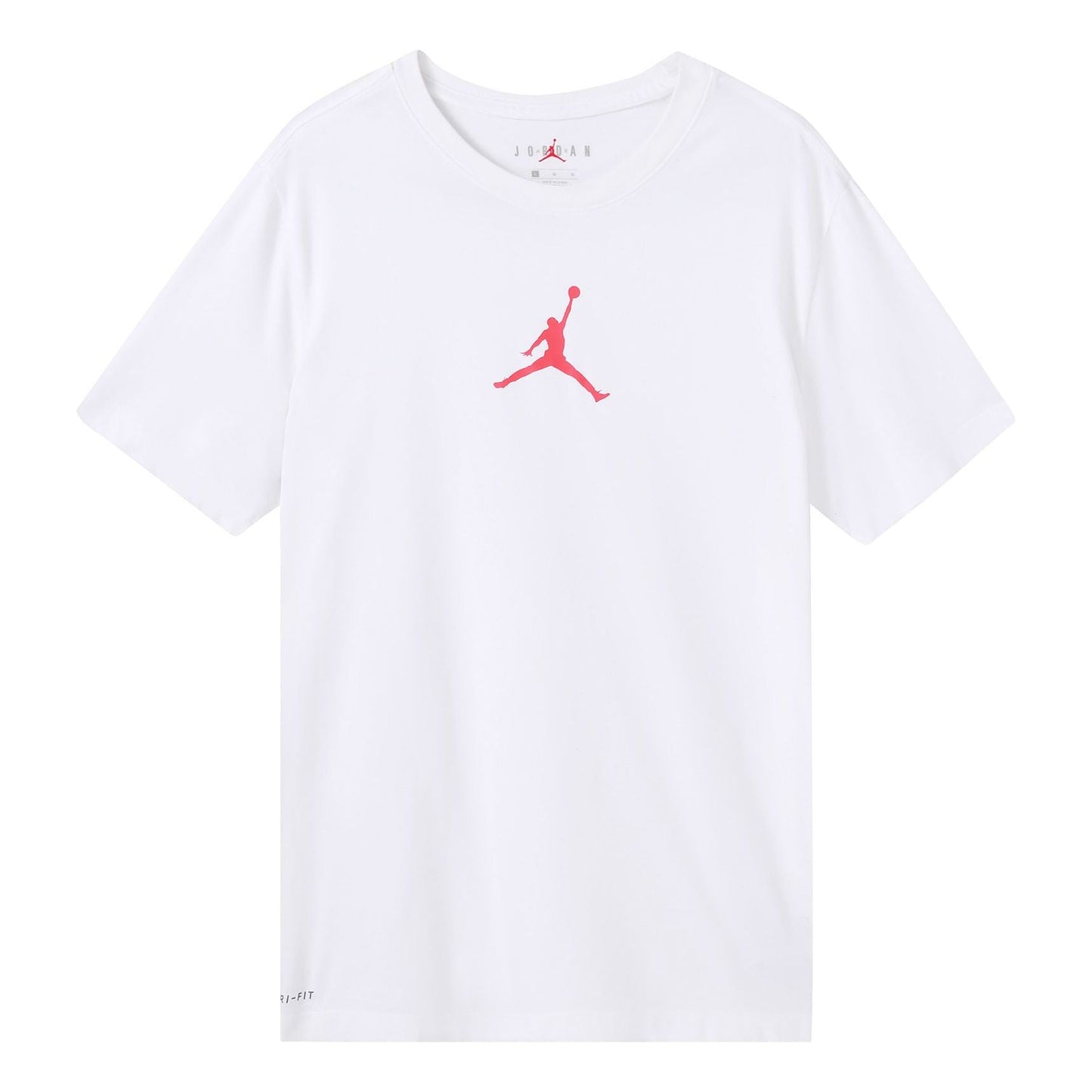 Air Jordan Jumpman Logo Printing Pullover Round Neck Short Sleeve White BQ6741-101