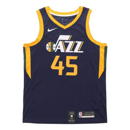 Nike NBA Mitchell Utah Jazz Team limited SW Jersey Navy Blue 864513-425