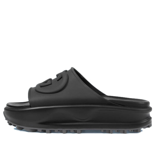 (WMNS) Gucci Interlocking G Slides 'Black' 692845-JF000-1000