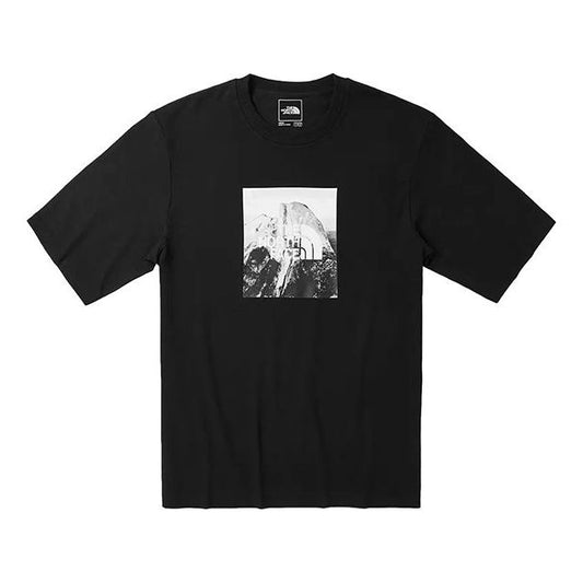 THE NORTH FACE Big Size Print Short Sleeve Black 499V-JK3