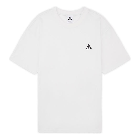 Men's Nike x ACG SS22 Solid Color Round Neck Loose Short Sleeve White T-Shirt DJ3643-121