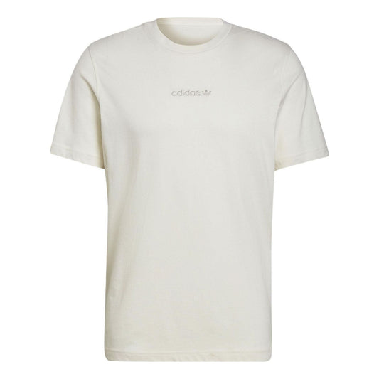 adidas originals Logo Round Neck Pullover Short Sleeve White HP0443