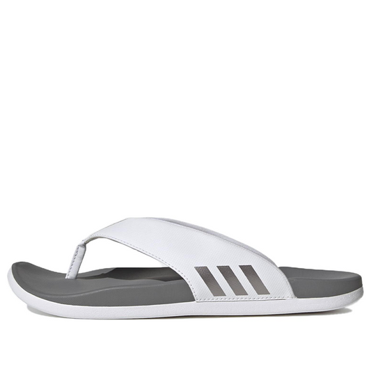 (WMNS) adidas Adilette Comfort Flip Flop 'White Grey' HQ4459