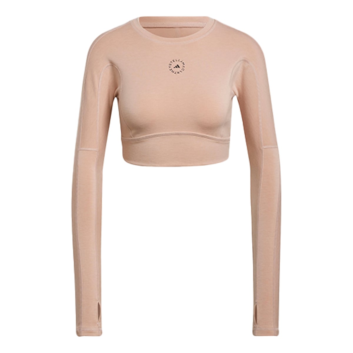 (WMNS) adidas by Stella McCartney TrueStrength Cropped Long Sleeve Asia Sizing 'Pink' HD9060
