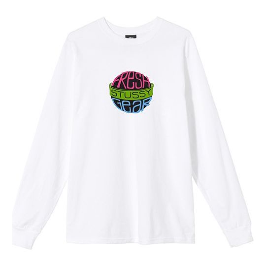 Stussy Unisex Printing Round-neck Sweatshirt White 1994676