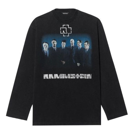 Balenciaga Rammstein Germany Band Crossover Long Sleeves Unisex Black 651796TLV511000
