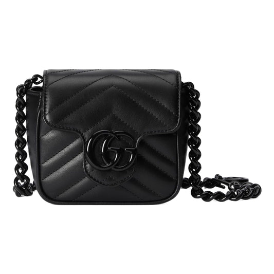 (WMNS) Gucci GG Marmont Belt Bag 'Black' 739599-UM8KV-1000