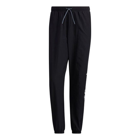 adidas M Wrd Wov Pnt Contrasting Colors Loose Woven Sports Pants Black GL8679