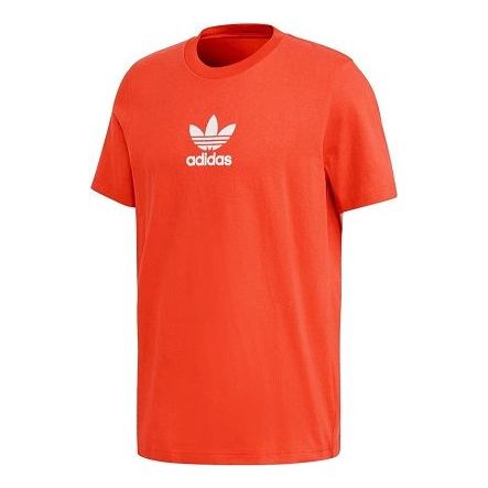 adidas originals Adiclr Prm Tee Chest Logo Printing Short Sleeve Red FM9922