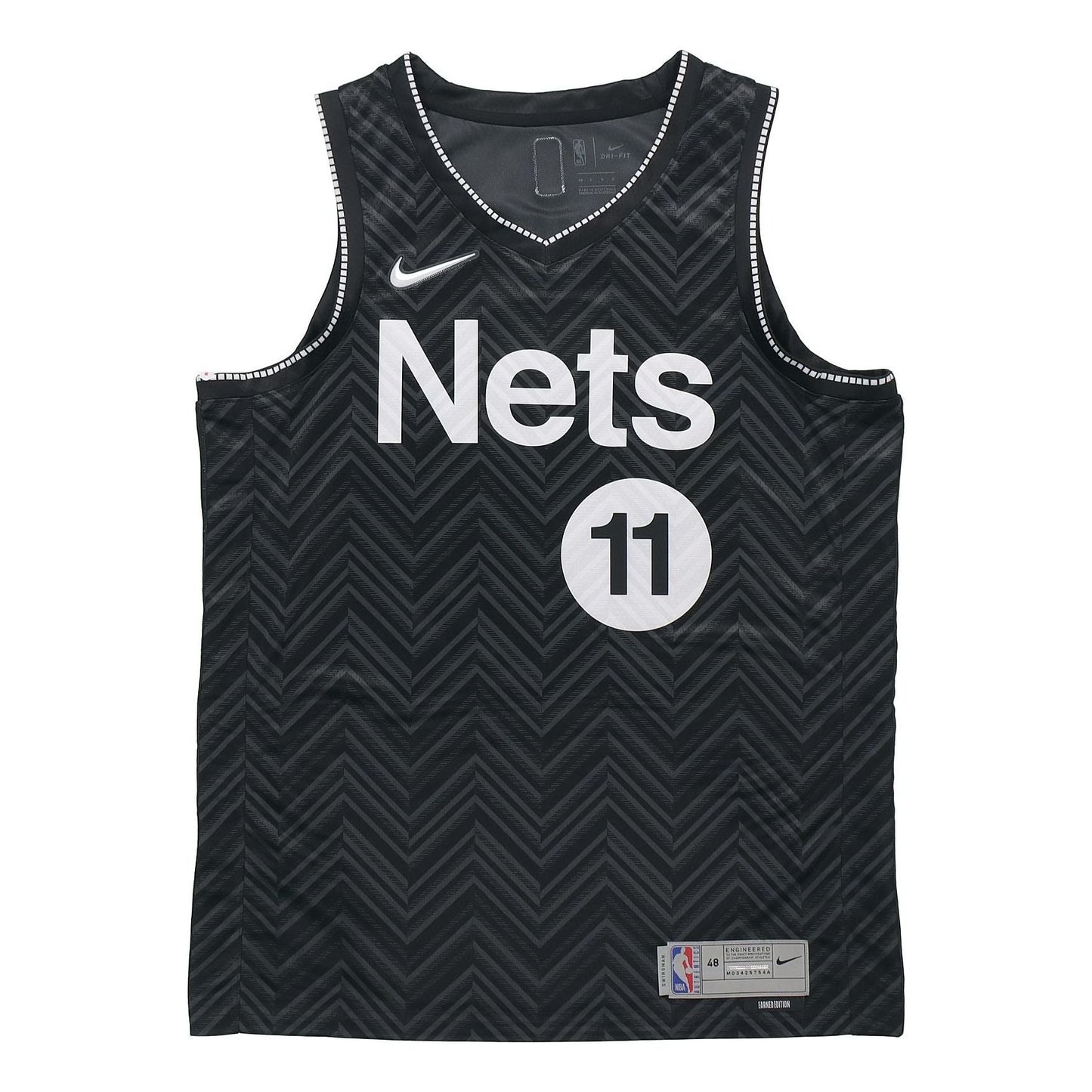 Men's Nike NBA Retro Basketball Jersey/Vest SW Fan Edition Award Version Brooklyn Nets Kyrie Irving No. 11 Black CW6804-011