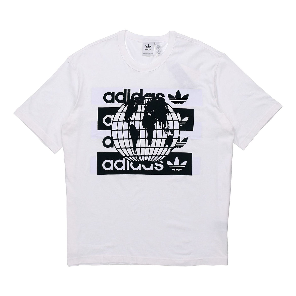 adidas originals Msg Ss Tee Earth Logo Short Sleeve White FM2256