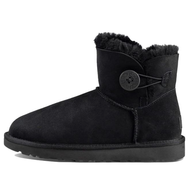 (WMNS) UGG Mini Bailey Button Boot 'Black' 1016422-BLK