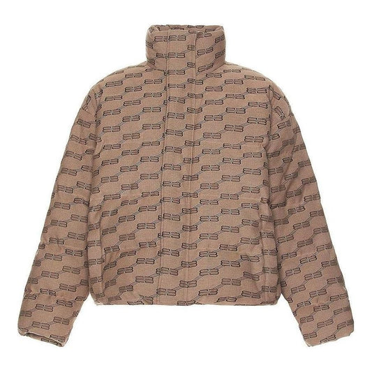 Balenciaga BB Monogram Puffer Jacket 'Beige Brown' 681885TML339378
