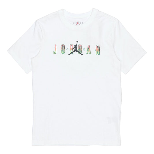Air Jordan MENS Sport DNA Crew Neck Printed Short Sleeve White CZ8084-100