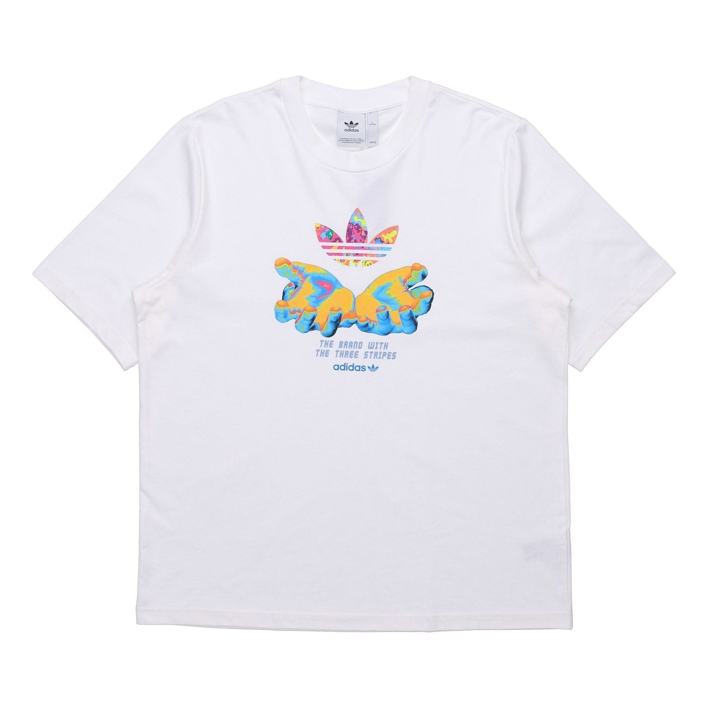 adidas originals Graphic Tee Printing Short Sleeve White GK7183