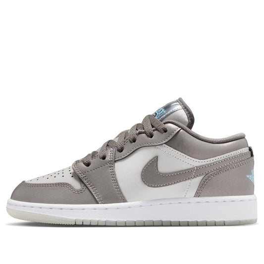 (GS) Air Jordan 1 Low SE 'Flat Pewter Blue Chill'  HV4398-014