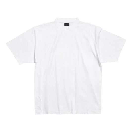 (WMNS) Balenciaga Hand-Drawn T-shirt Medium Fit 'White' 764235TPVU49601