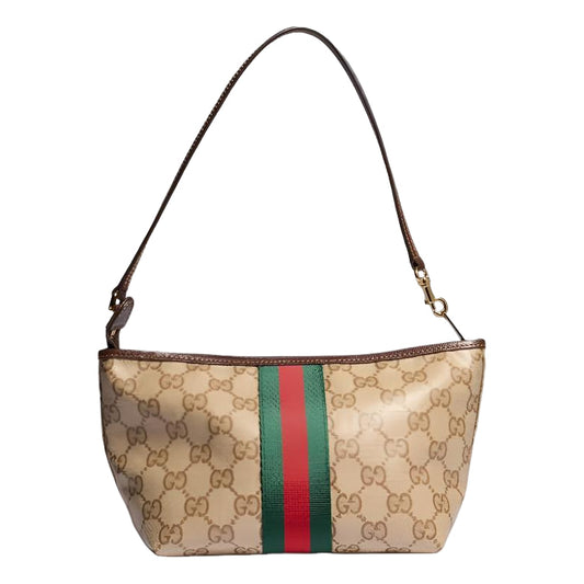 (WMNS) Gucci Small Pouch with Strap and Web 'Sand Dark Brown' 876055-FAF8R-8547