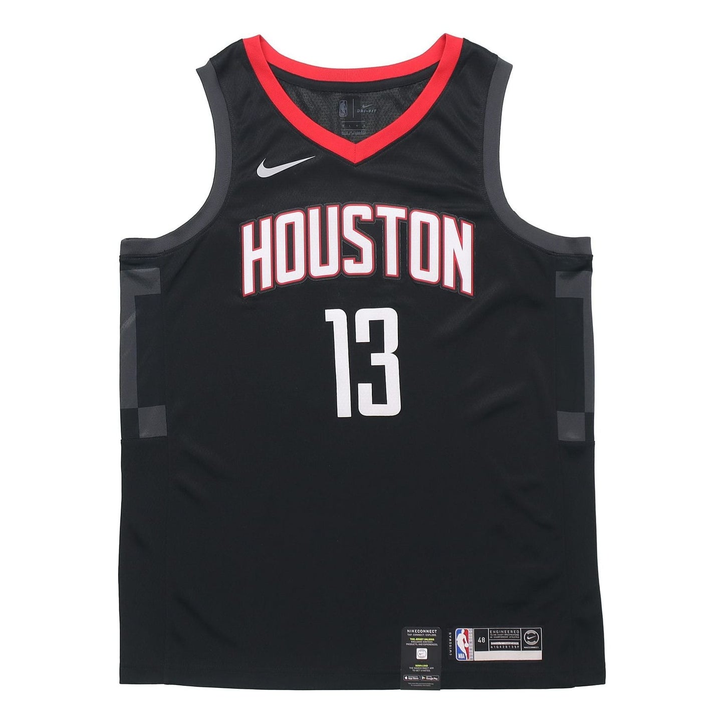 Nike NBA Basketball Jersey Vest SW Fan Edition Rockets 13 Black 877206-010