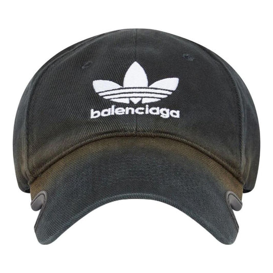 Balenciaga x adidas Trefoil Balenciaga Logo Cap 'Black White' 723749410B2