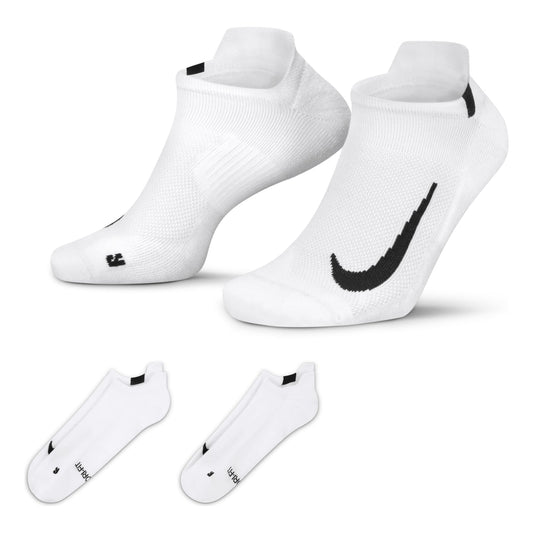 Nike Casual Sports Breathable Running Socks 2 Pairs White SX7554-100