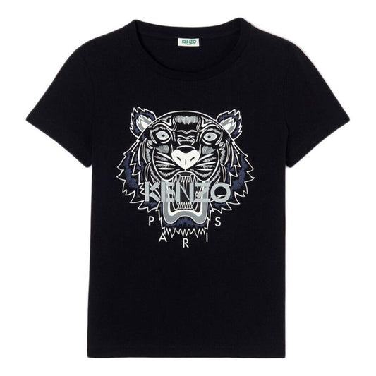 KENZO Classic Tiger Head Printing Short Sleeve Black F852TS7214Y2-99