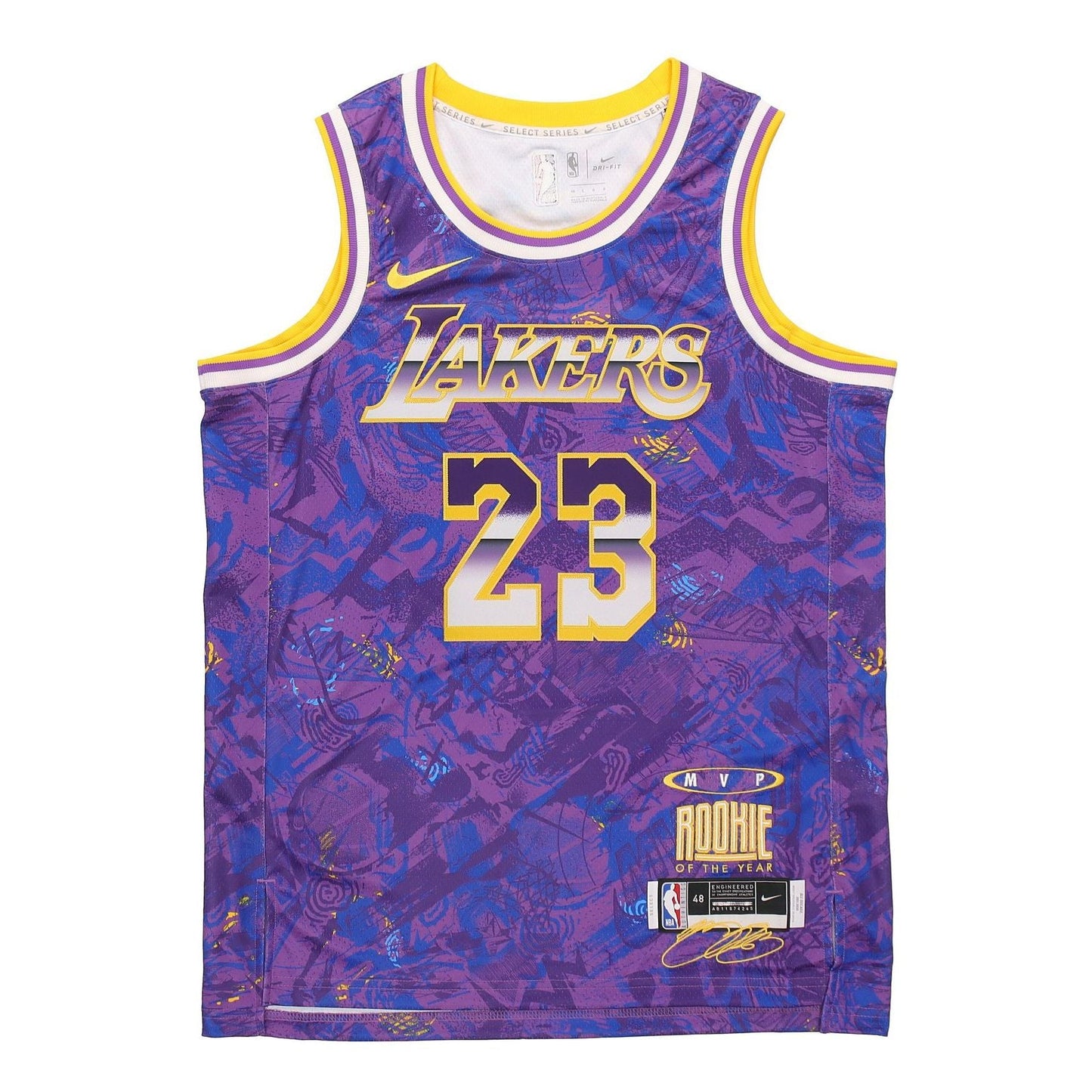 Nike NBA Retro SW Fan Edition LeBron James 23 Jersey 'Purple' DA6951-504