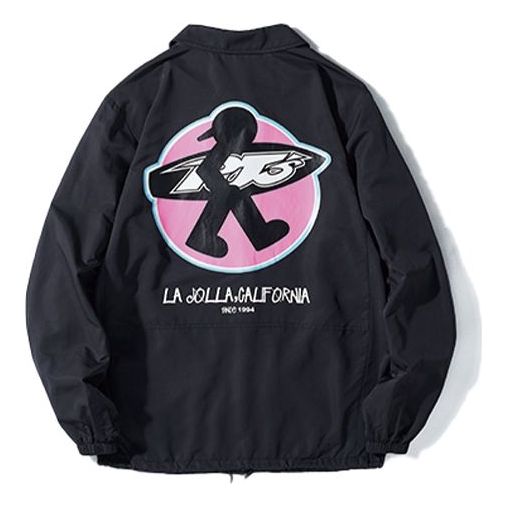 PJ's Vigor Surf Multi-Color Surf Coach Jacket Unisex Black 20SSJK1008-P