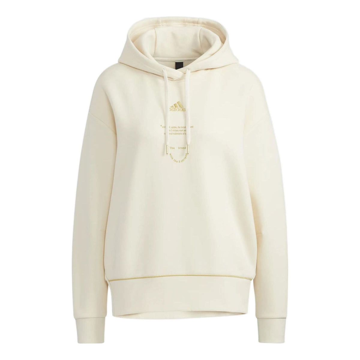 (WMNS) adidas Adi Logo Hoodie 'White' HG1823