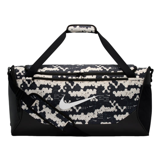 Nike 60L Medium Brasilia Allover Print Training Duffel Bag 'Chalk Black White' IH7849-103