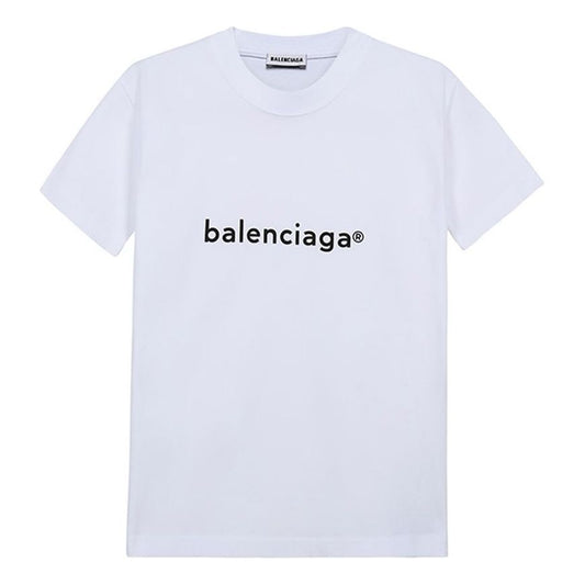 Balenciaga SS21 Cotton Round-neck White 612964TIV549040
