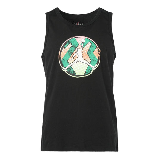 Air Jordan Pattern Printing Sports Vest Men's Black DQ5878-010