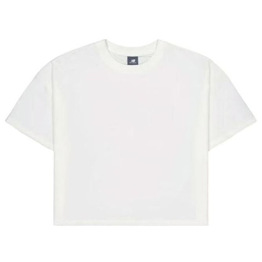 (WMNS) New Balance Cotton T-Shirt Asia Sizing 'White' AWT31573-SST