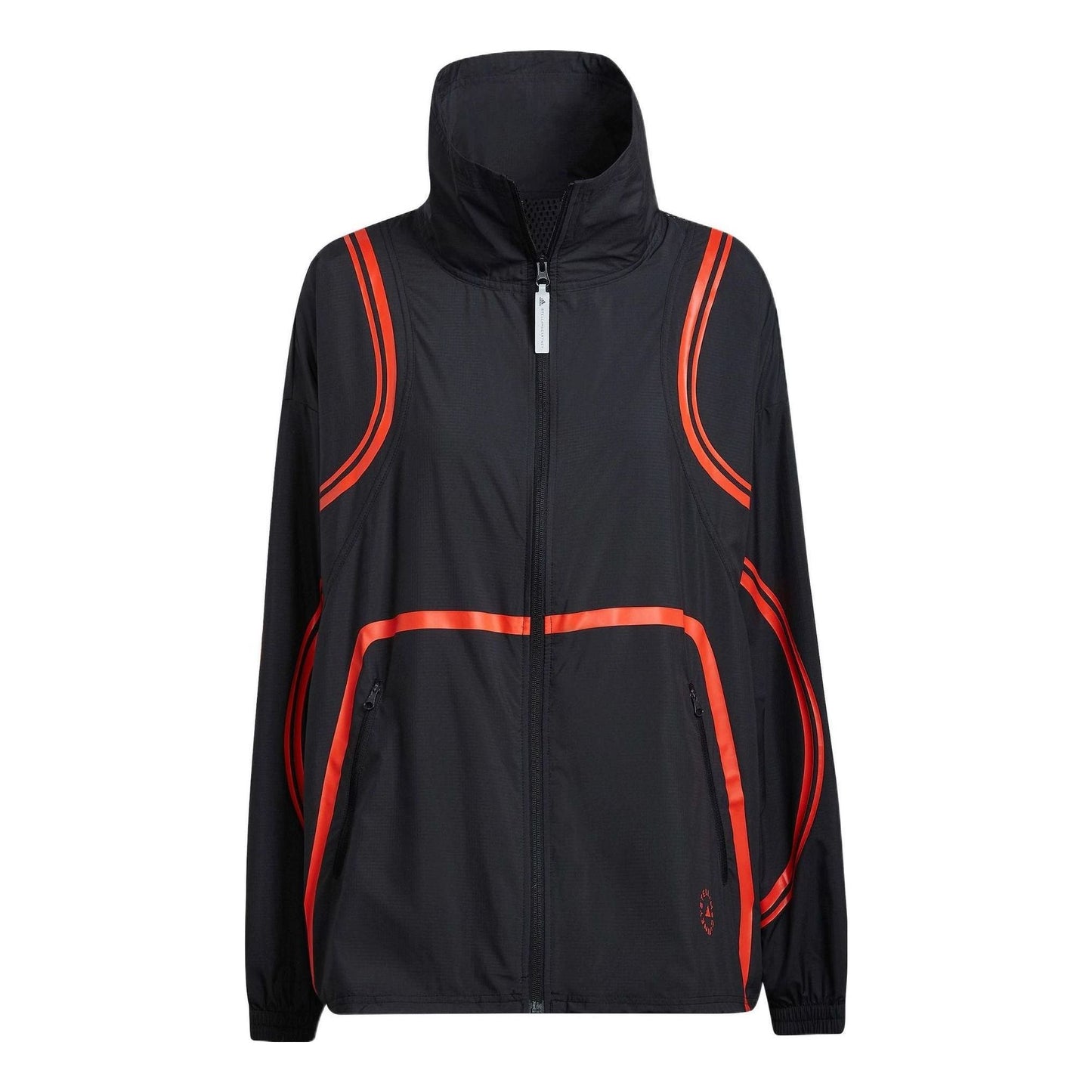 (WMNS) adidas by Stella McCartney TruePace Woven Jacket Asia Sizing 'Black Red' HD9120