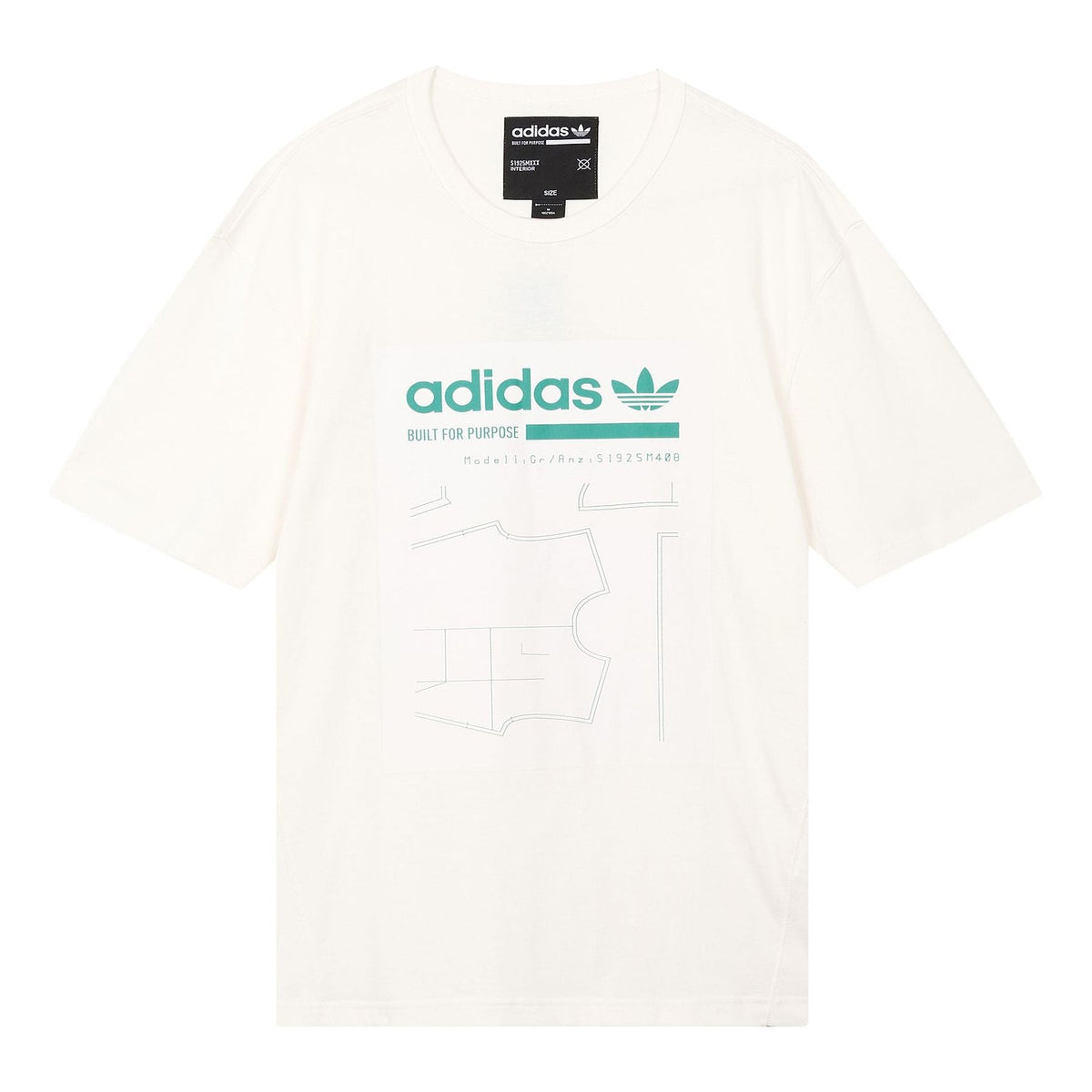adidas originals Graphic Tee Logo Printing Short Sleeve White DV1911