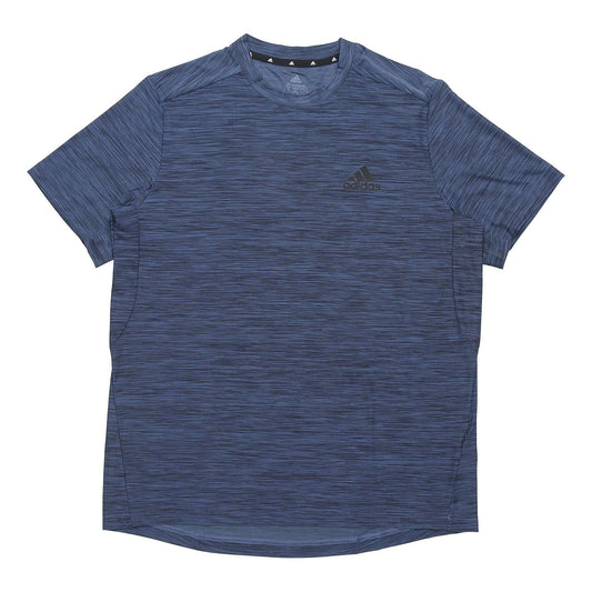 adidas M Ht El Tee Casual Sports Breathable Quick Dry Short Sleeve Navy Blue GM2133