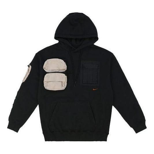 Nike x Travis Scott Cactus Jack Small Logo Functional Design Hoodie 'Black' CU0458-010