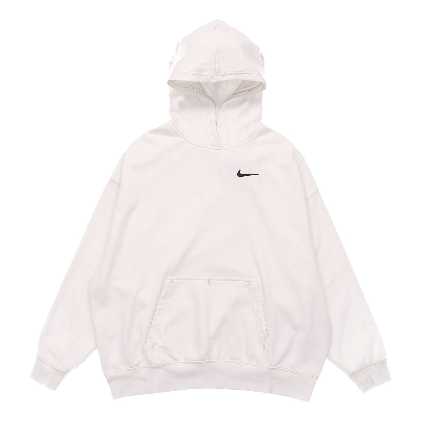 (WMNS) Nike Embroidered Logo Loose Hoodie Autumn White DM6202-030