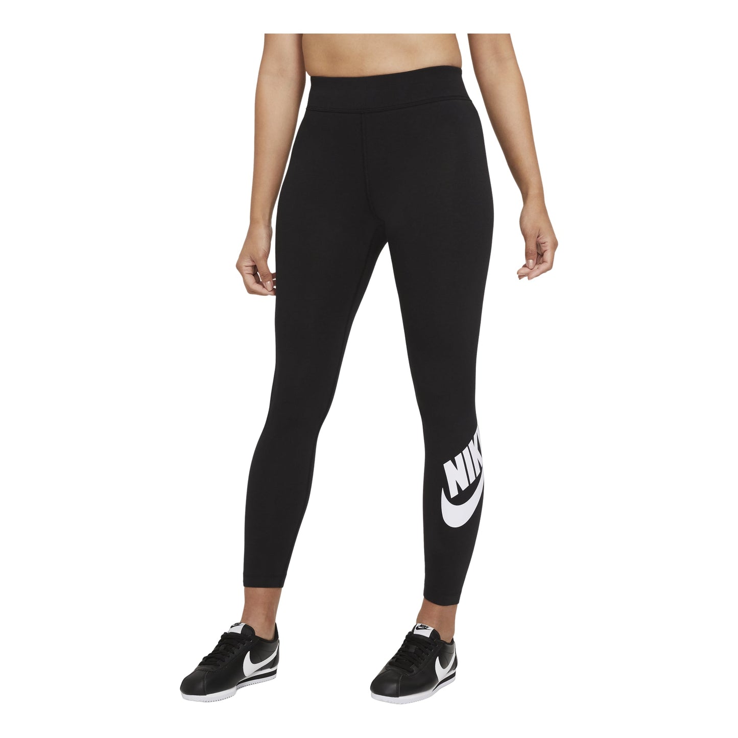 (WMNS) Nike Sportswear Essential Casual Sports High Waist Gym Yoga Leggings Black CZ8529-010