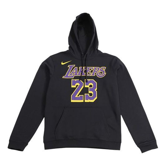 Nike lakers LeBron James Basketball Sports Fleece Lined Pullover Black AV0401-010