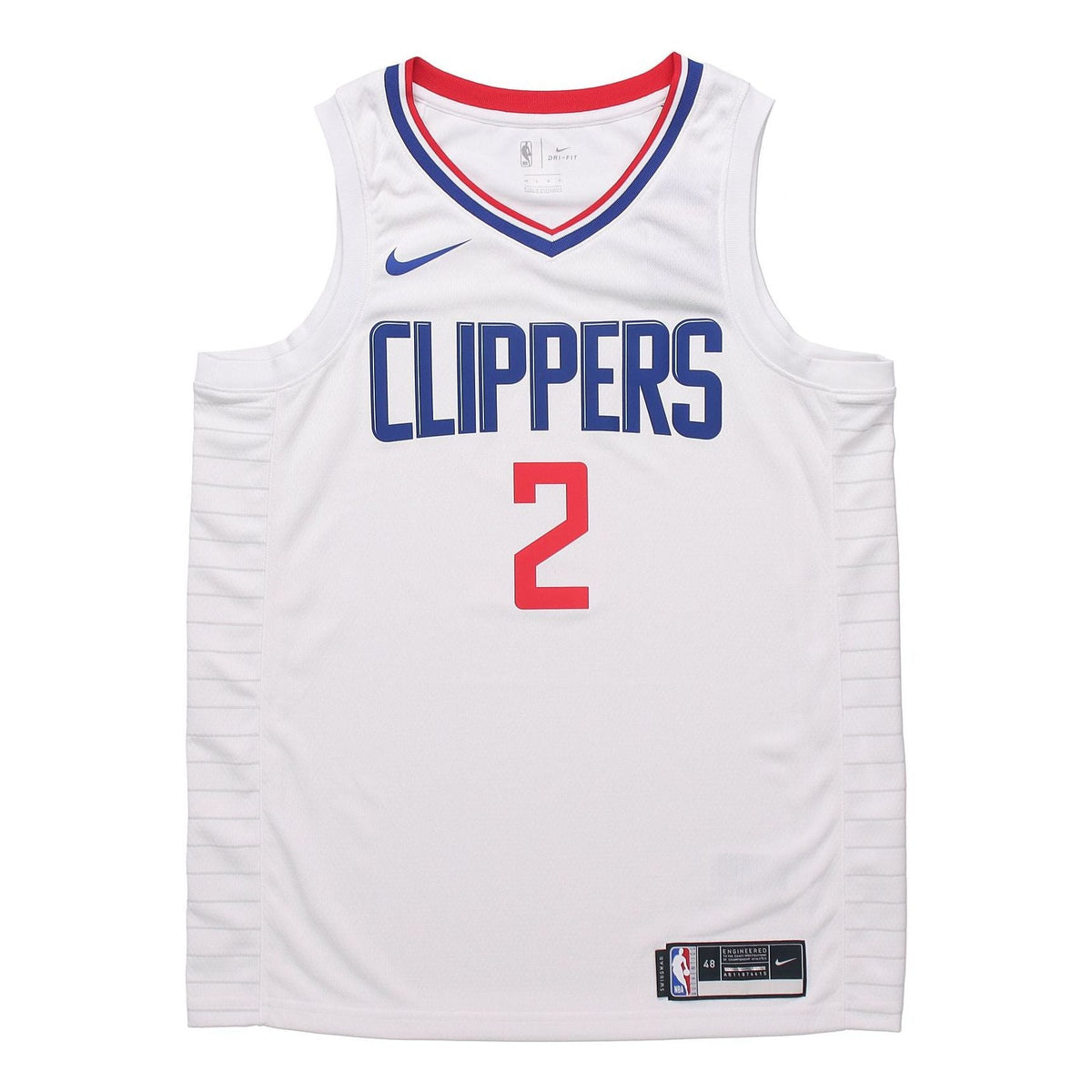 Nike NBA Quick Dry Sports Basketball Jersey/Vest SW Fan Edition 2020 Season Los Angeles Clippers Leonard 2 White CW3594-100