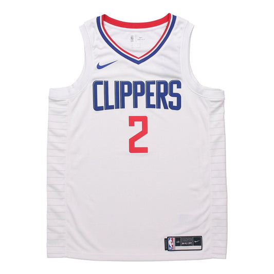 Nike NBA Quick Dry Sports Basketball Jersey/Vest SW Fan Edition 2020 Season Los Angeles Clippers Leonard 2 White CW3594-100